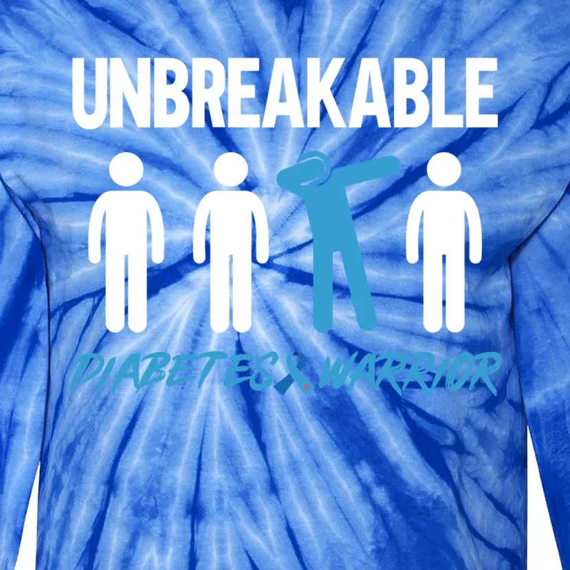 Diabetes Awareness Unbreakable Diabetes Warrior Great Gift Tie-Dye Long Sleeve Shirt