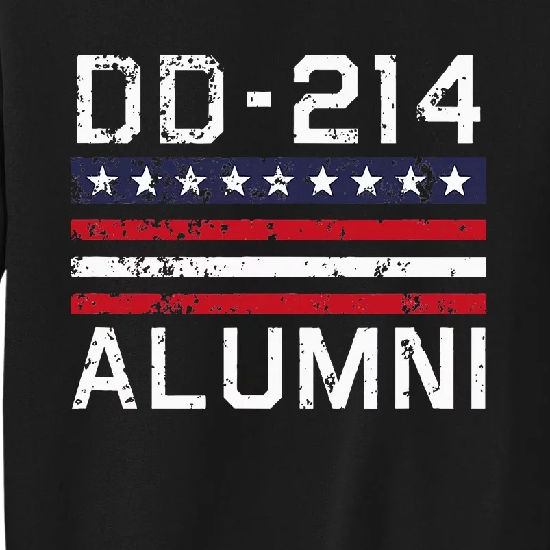 Dd214 Alumni Us Military Veteran Alumni Served Flag Tall Sweatshirt