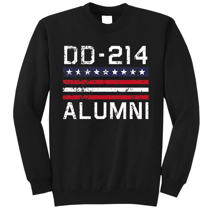 Dd214 Alumni Us Military Veteran Alumni Served Flag Tall Sweatshirt