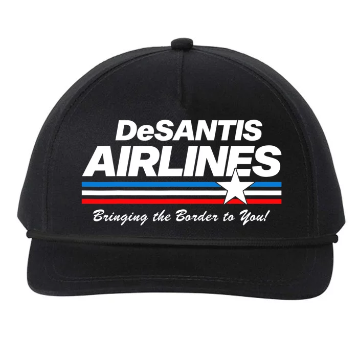 DeSantis Airlines US Flag Vintage Snapback Five-Panel Rope Hat