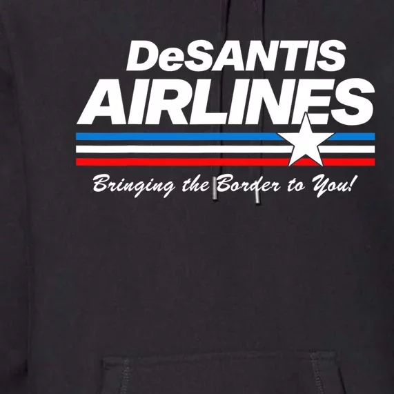 DeSantis Airlines US Flag Vintage Premium Hoodie