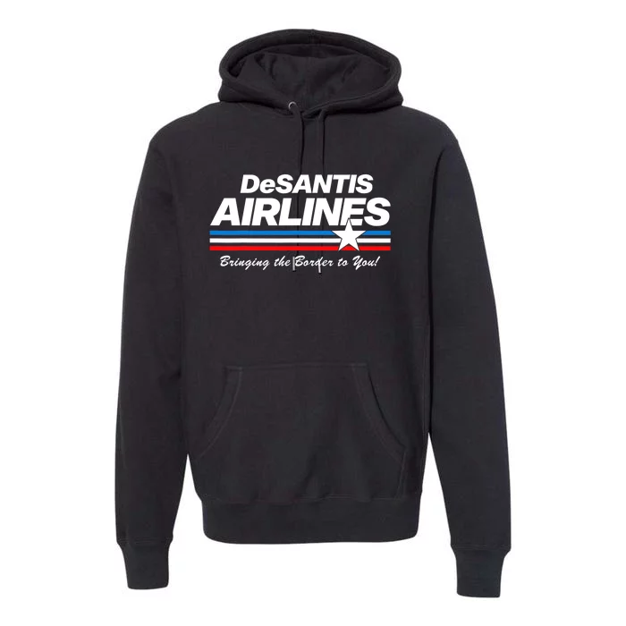 DeSantis Airlines US Flag Vintage Premium Hoodie