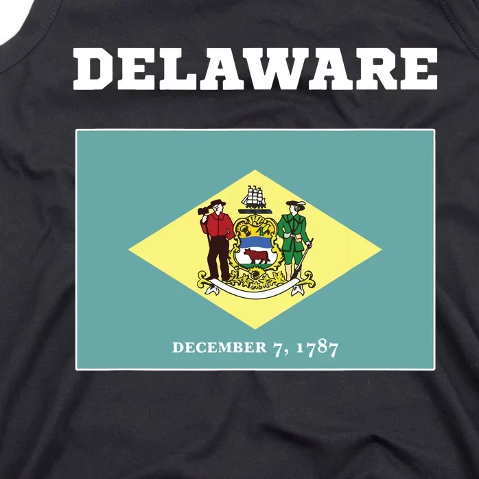 Delaware American Usa Top Travel Flag Gift Tank Top