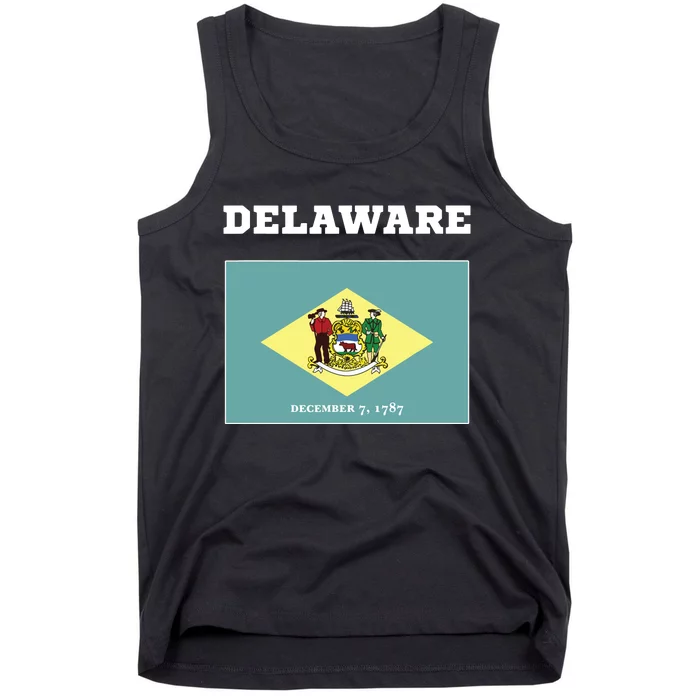 Delaware American Usa Top Travel Flag Gift Tank Top