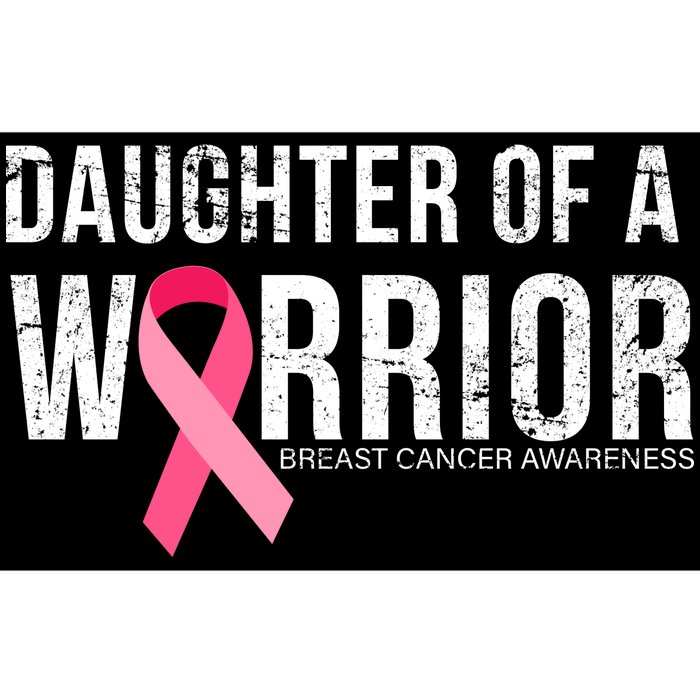 Daughter Of A Warrior Breast Cancer Awareness Bumper Sticker