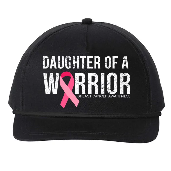 Daughter Of A Warrior Breast Cancer Awareness Snapback Five-Panel Rope Hat