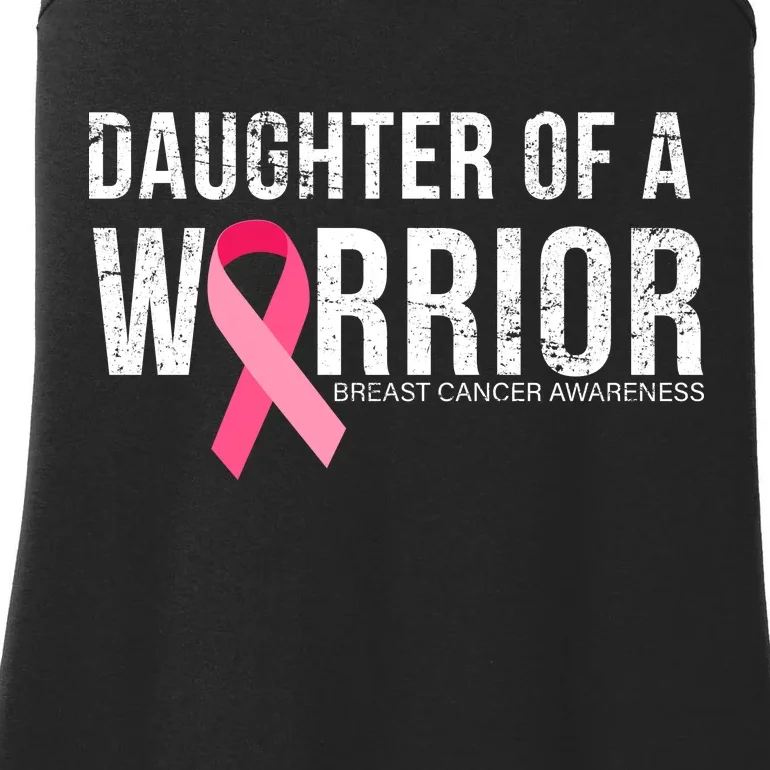 Daughter Of A Warrior Breast Cancer Awareness Ladies Essential Tank