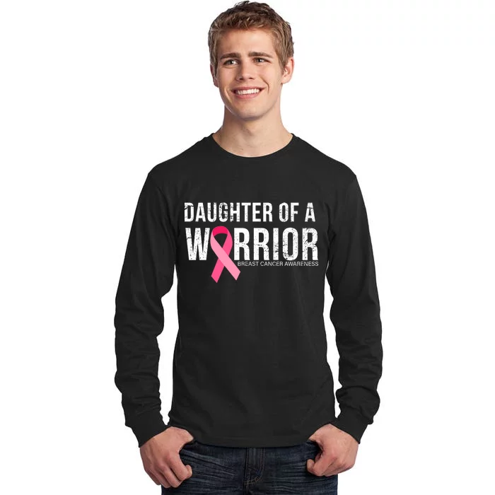 Daughter Of A Warrior Breast Cancer Awareness Tall Long Sleeve T-Shirt