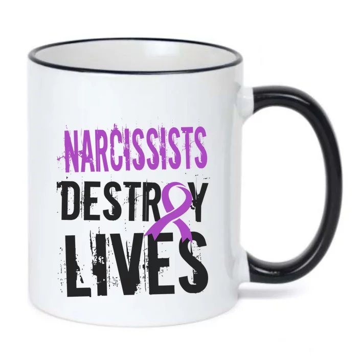 Domestic Abuse Violence Awareness Narcissism Narcissistic Gift Black Color Changing Mug