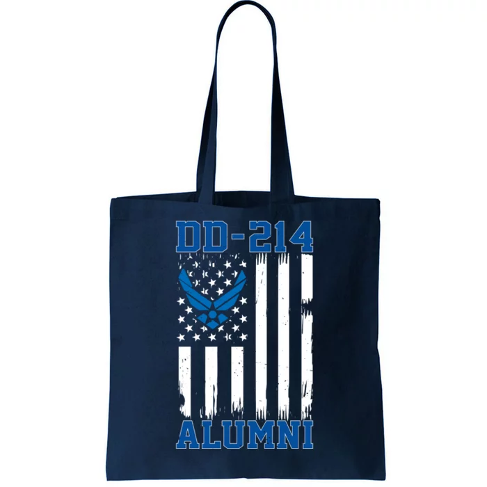 DD214 Alumni Veteran Vintage American Flag Tote Bag