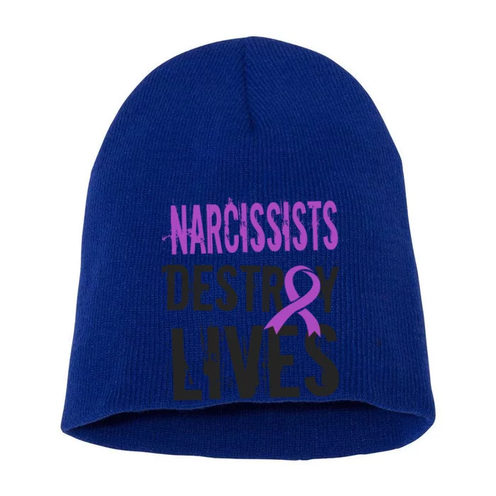 Domestic Abuse Violence Awareness Narcissism Narcissistic Gift Short Acrylic Beanie