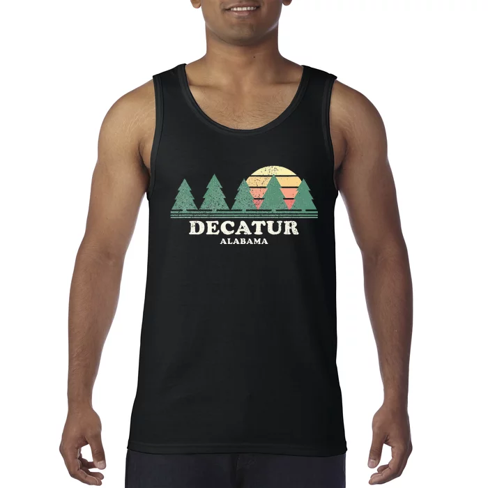 Decatur Al Vintage Throwback Retro 70s Design Tank Top