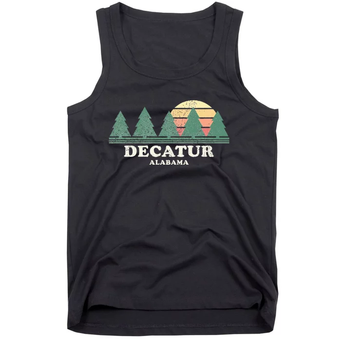 Decatur Al Vintage Throwback Retro 70s Design Tank Top