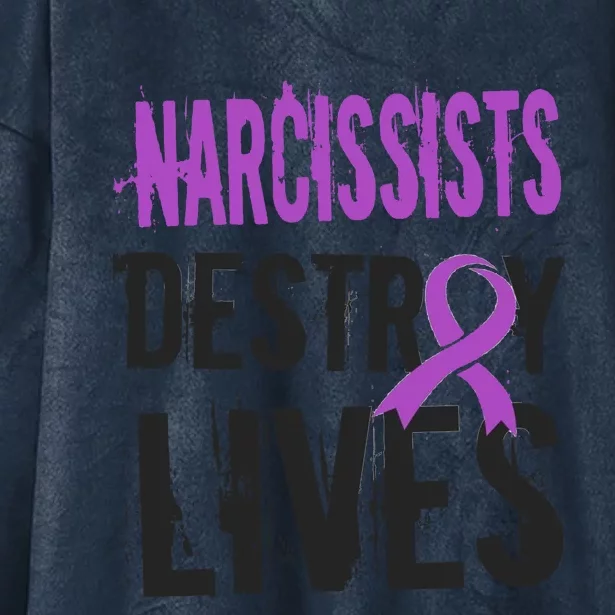 Domestic Abuse Violence Awareness Narcissism Narcissistic Hooded Wearable Blanket