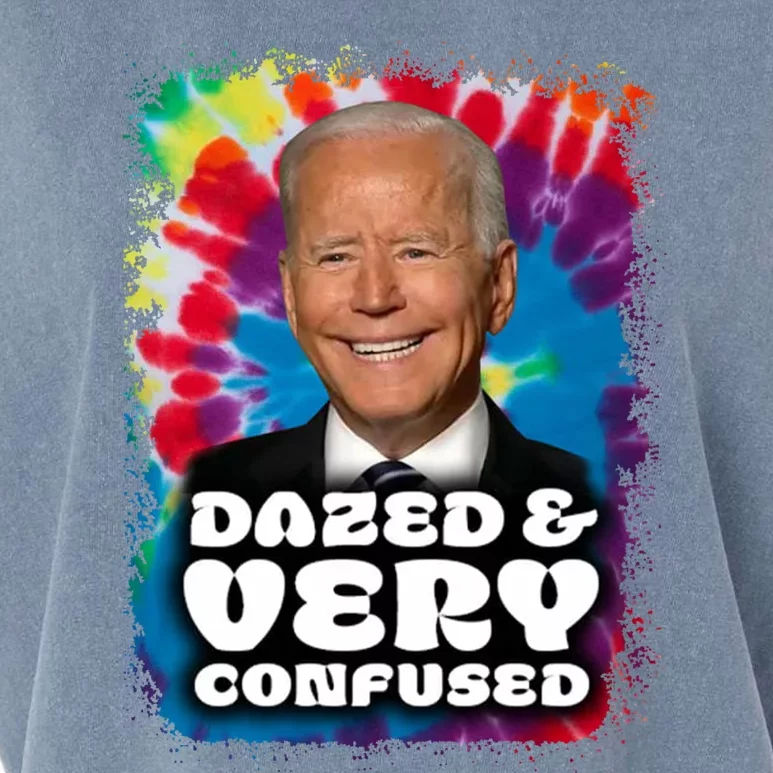 Dazed And Very Confused Joe Biden Hippie Garment-Dyed Women's Muscle Tee