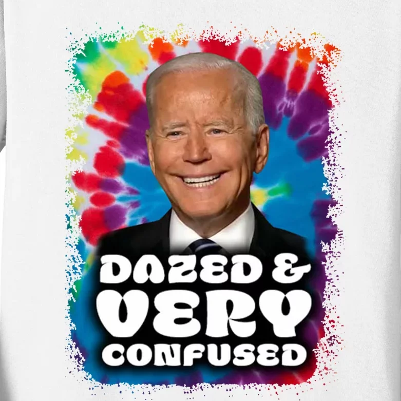 Dazed And Very Confused Joe Biden Hippie Kids Long Sleeve Shirt