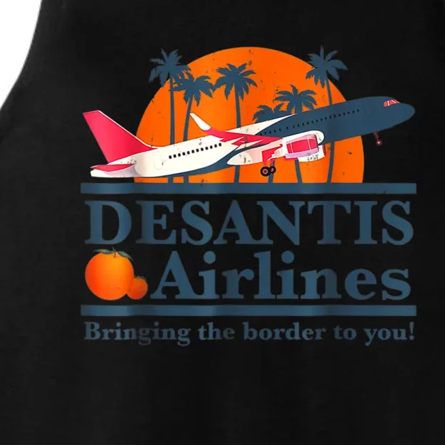 DeSantis Airlines Vintage Ladies Tri-Blend Wicking Tank