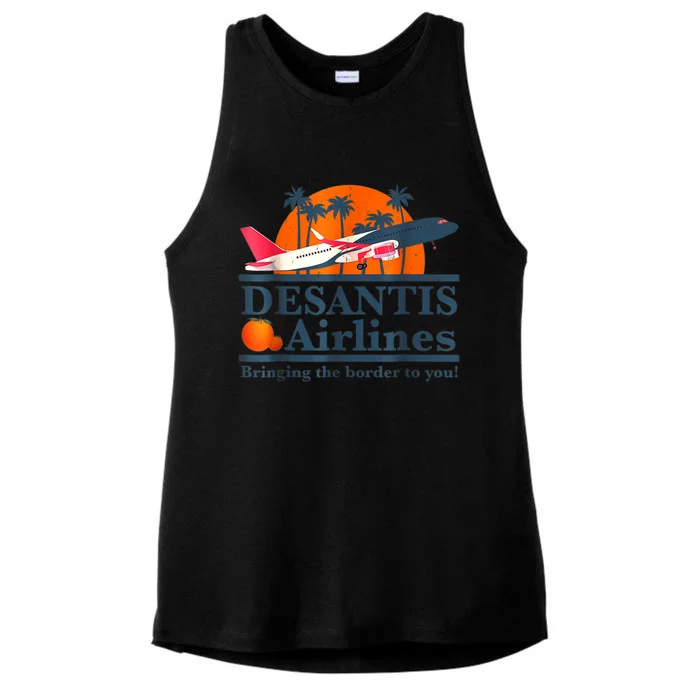 DeSantis Airlines Vintage Ladies Tri-Blend Wicking Tank