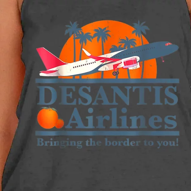 DeSantis Airlines Vintage Women's Knotted Racerback Tank