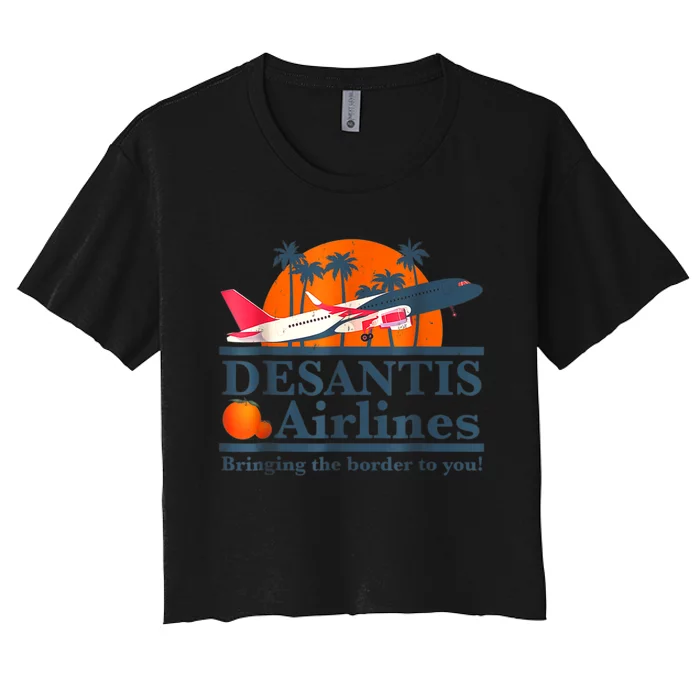 DeSantis Airlines Vintage Women's Crop Top Tee