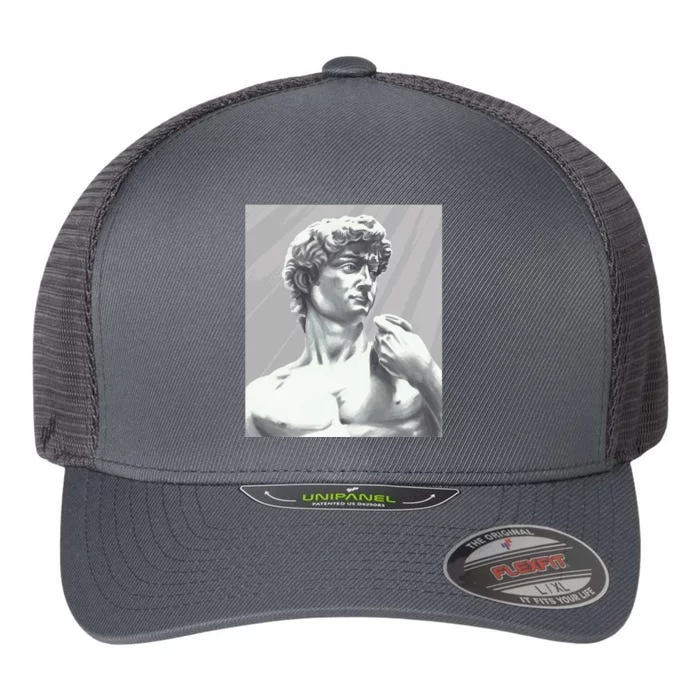 David Statue Flexfit Unipanel Trucker Cap