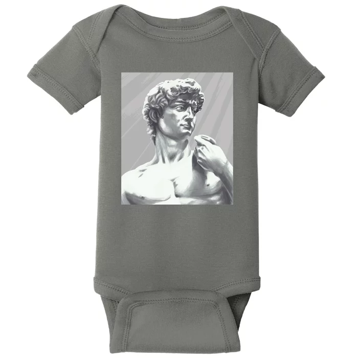 David Statue Baby Bodysuit