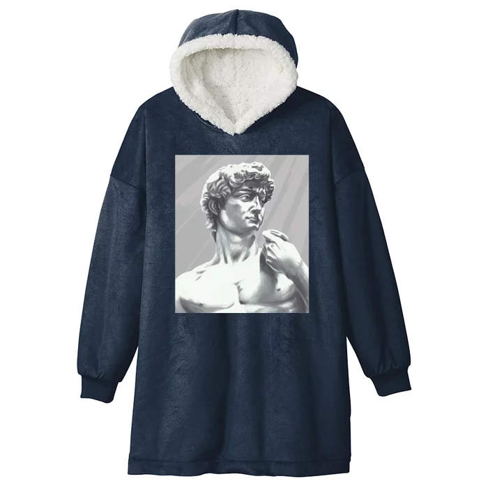 David Statue Hooded Wearable Blanket