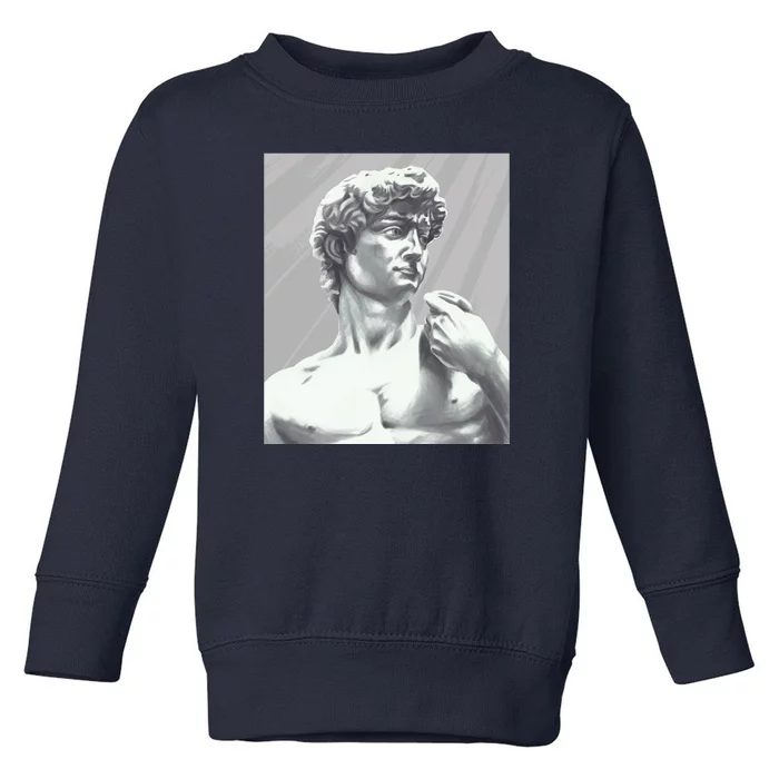 David Statue Toddler Sweatshirt