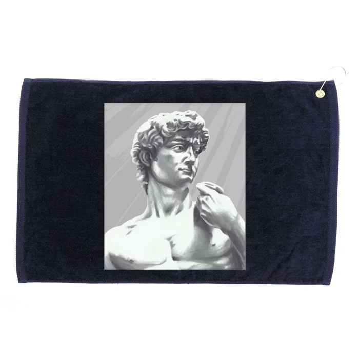 David Statue Grommeted Golf Towel