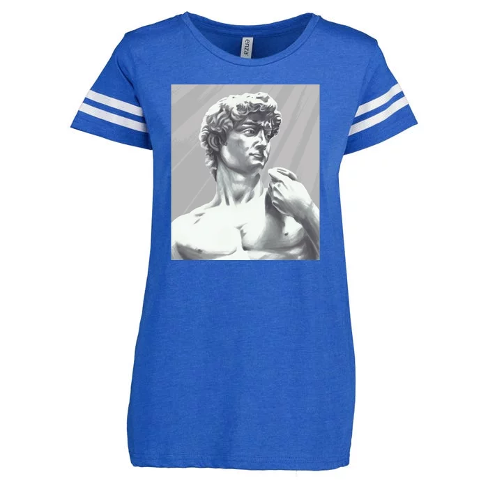 David Statue Enza Ladies Jersey Football T-Shirt