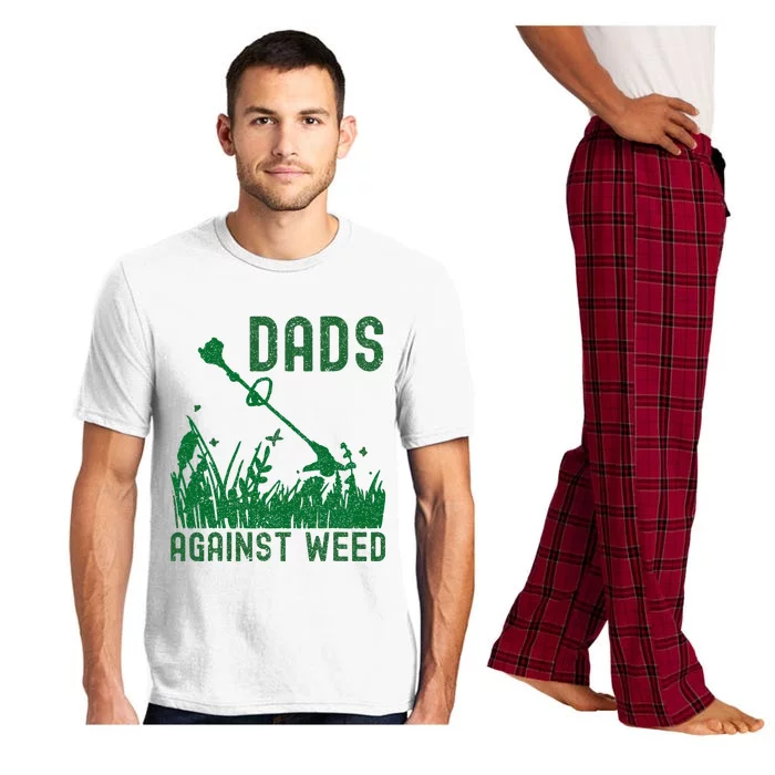 Dads Against Weed Lawn Mowing Pajama Set