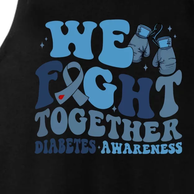 Diabetes Awareness We Fight Together Ladies Tri-Blend Wicking Tank