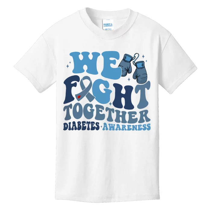 Diabetes Awareness We Fight Together Kids T-Shirt