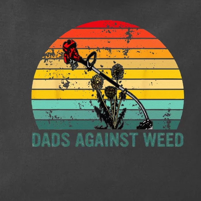 Dads Against Weed Funny Gardening Lawn Mowing Fathers Zip Tote Bag