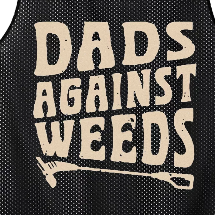 Dads Against Weeds Weed Cutter Weed Whacker Dad Mesh Reversible Basketball Jersey Tank