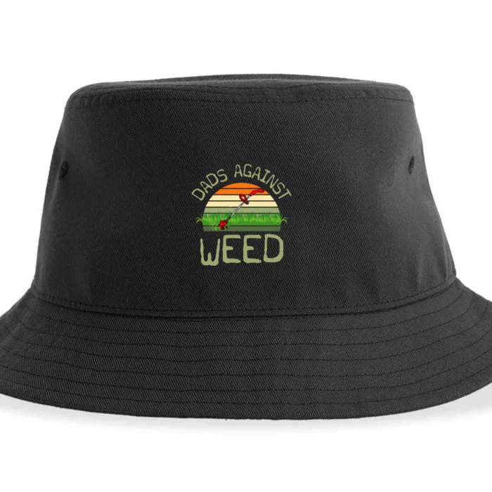 Dads Against Weed Funny Gardening Lawn Mowing FatherS Day Sustainable Bucket Hat