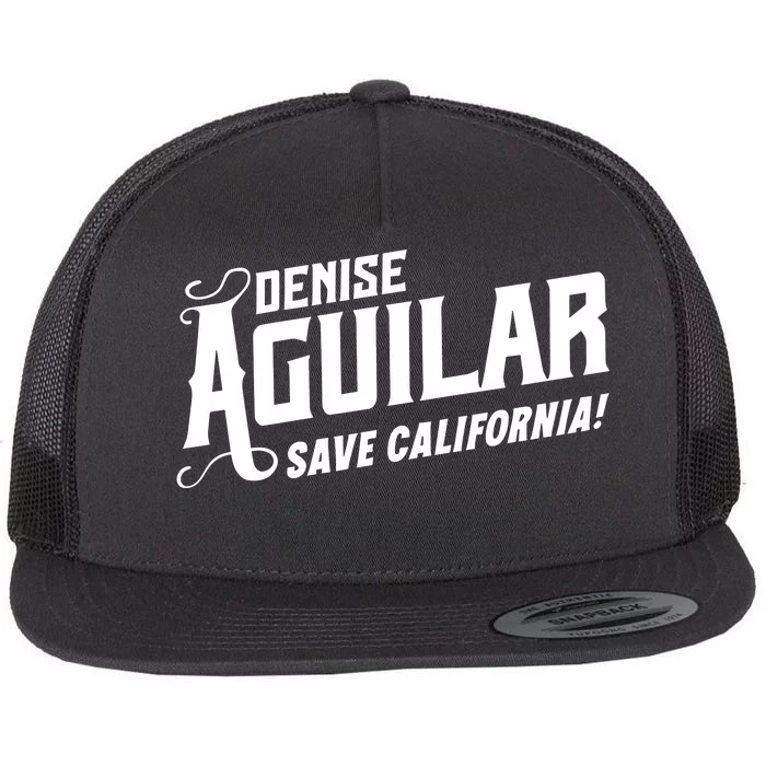 Denise Aguilar Wearing Denise Aguilar Save California Flat Bill Trucker Hat