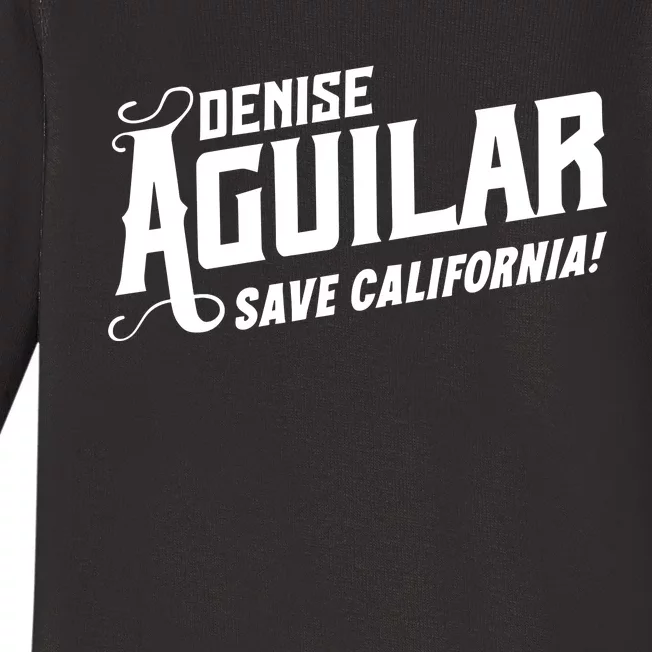 Denise Aguilar Wearing Denise Aguilar Save California Baby Long Sleeve Bodysuit