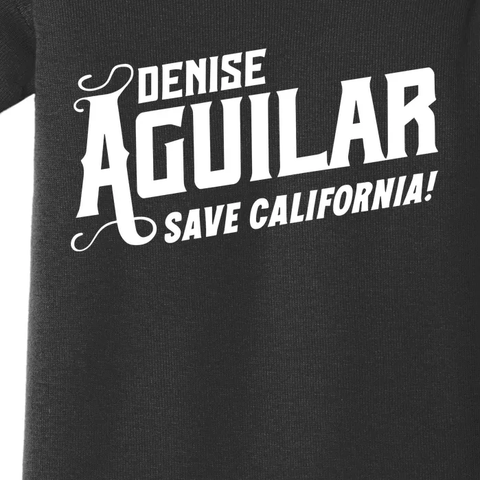 Denise Aguilar Wearing Denise Aguilar Save California Baby Bodysuit