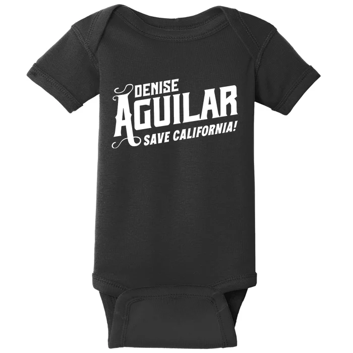 Denise Aguilar Wearing Denise Aguilar Save California Baby Bodysuit