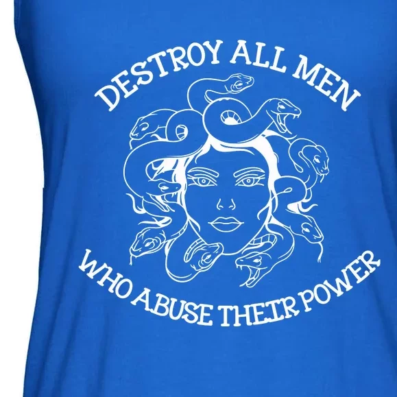 Destroy All Who Abuse Their Power Ladies Essential Flowy Tank