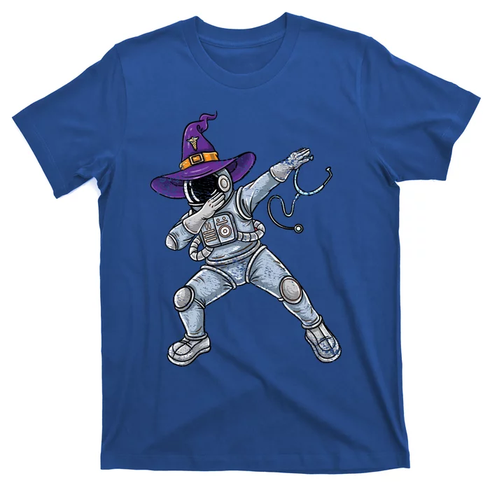 Dabbing Astronaut Witch Nurse Vintage Gift T-Shirt