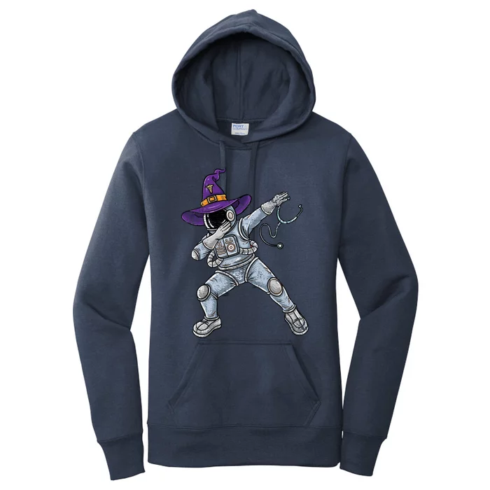 Dabbing Astronaut Witch Nurse Vintage Gift Women's Pullover Hoodie