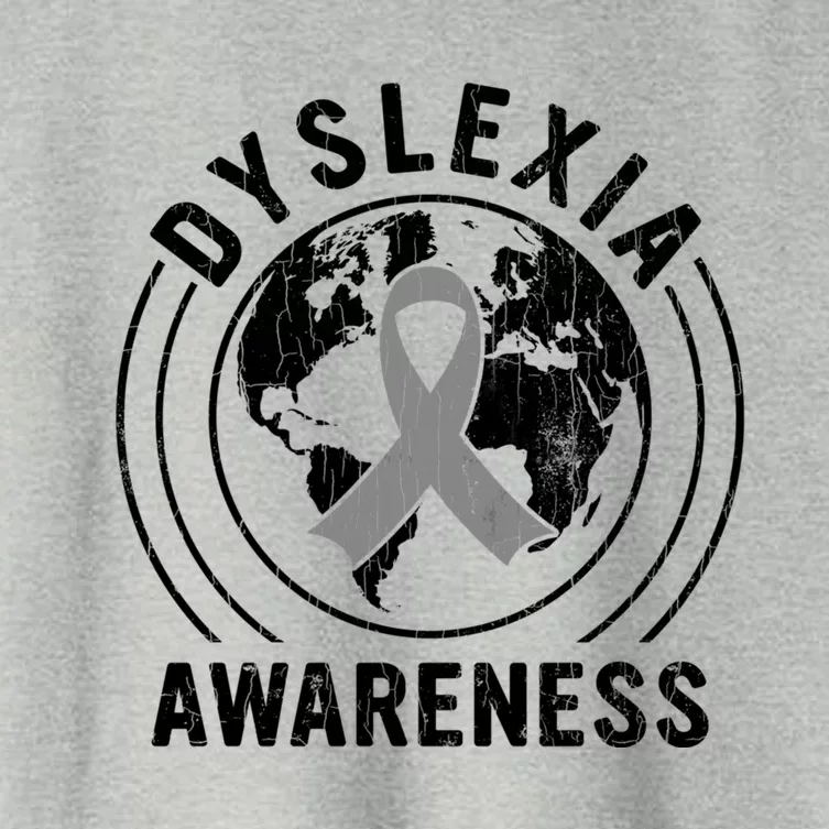 Dyslexia Awareness World Month Funny Dyslexic Graphic Meaningful Gift Women's Crop Top Tee