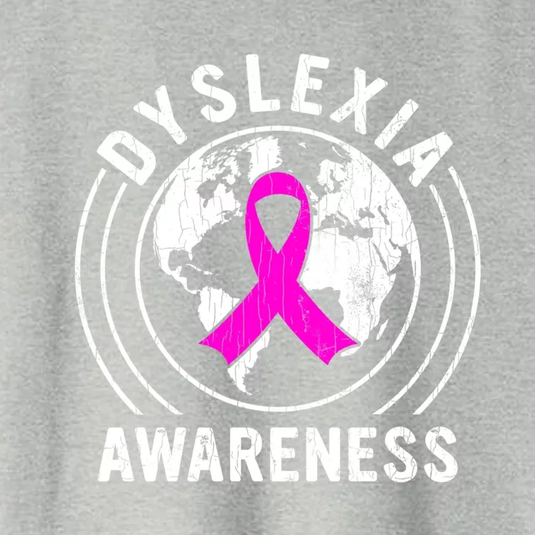 Dyslexia Awareness World Month Funny Dyslexic Graphic Gift Women's Crop Top Tee