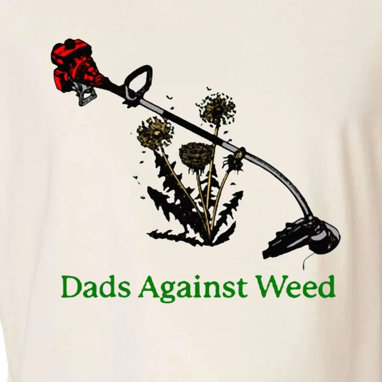 Dads Against Weed Funny Gardening Lawn Mowing Fathers Garment-Dyed Women's Muscle Tee