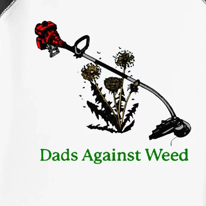 Dads Against Weed Funny Gardening Lawn Mowing Fathers Infant Baby Jersey Bodysuit