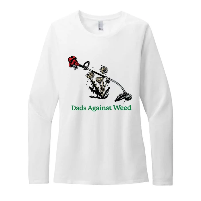 Dads Against Weed Funny Womens CVC Long Sleeve Shirt