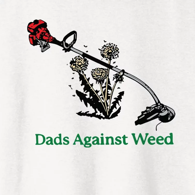 Dads Against Weed Funny Women's Crop Top Tee