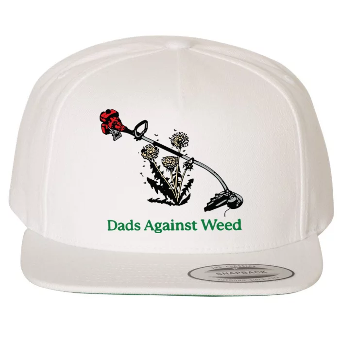 Dads Against Weed Funny Wool Snapback Cap